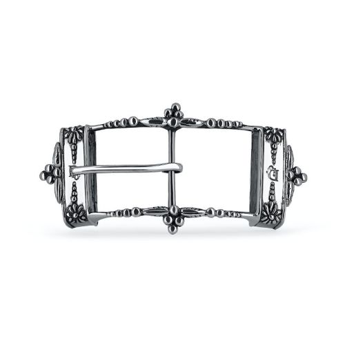 Серебряная пряжка на ремень в стиле Dior