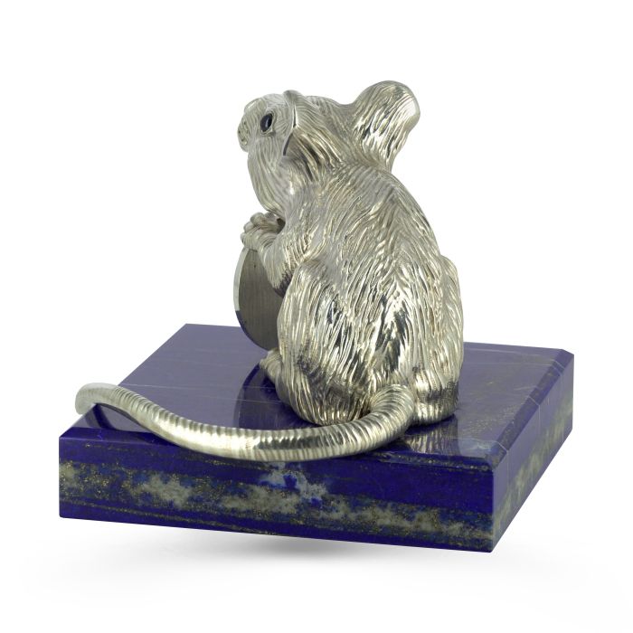 Серебряная статуэтка крыса