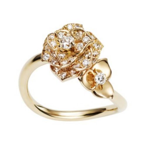 Кольцо из золота с бриллиантами Роза UvelirMoscow