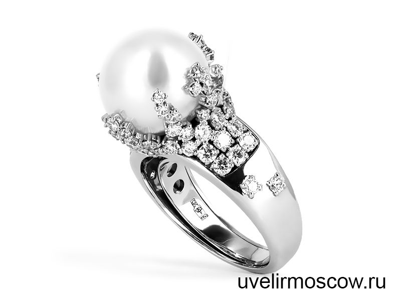 Кольцо в стиле «mikimoto»