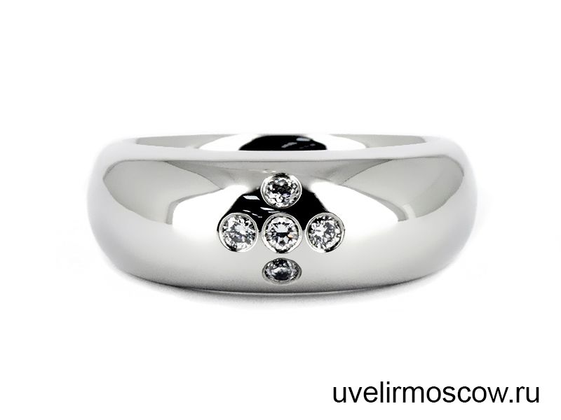 Мужское кольцо из платины в стиле piaget