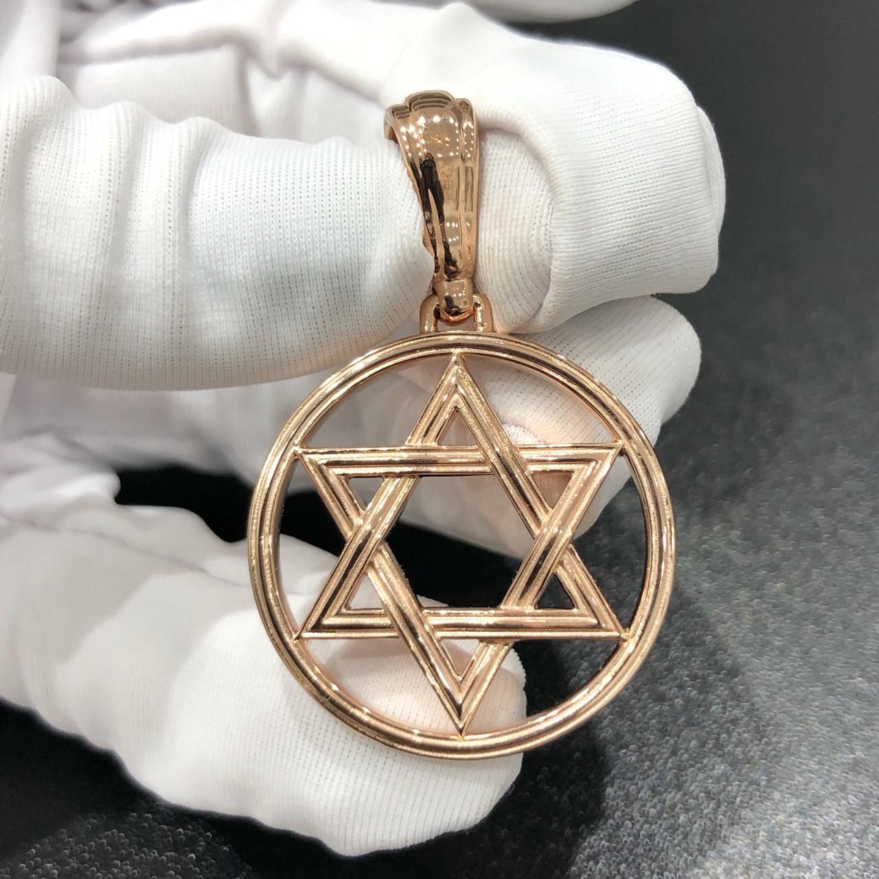 "Звезда Давида" из красного золота