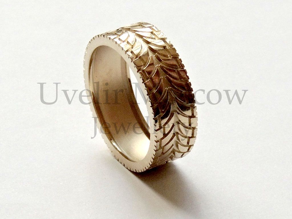 Парные обручальные кольца «Шина + Корона» из красного золота