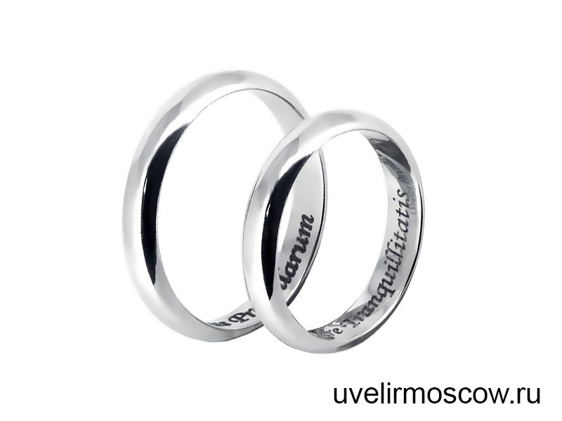 Платиновые обручальные кольца