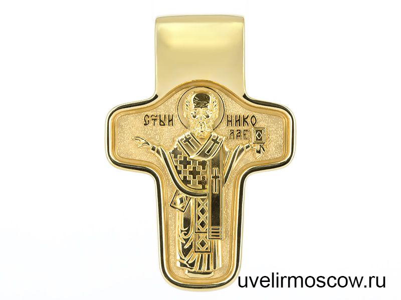 Православный крест с изображением иконы
